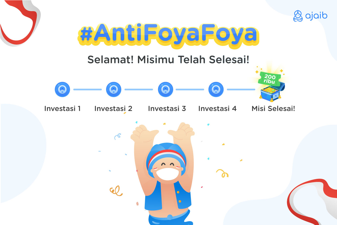 apresiasi untuk investor ajaib yang menyelesaikan misi generasi anti foya-foya