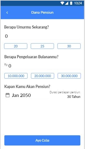 Investor perlu mengisi beberapa pertanyaan dasar ketika baru pertama kali berinvestasi untuk persiapan dana pensiun di Ajaib