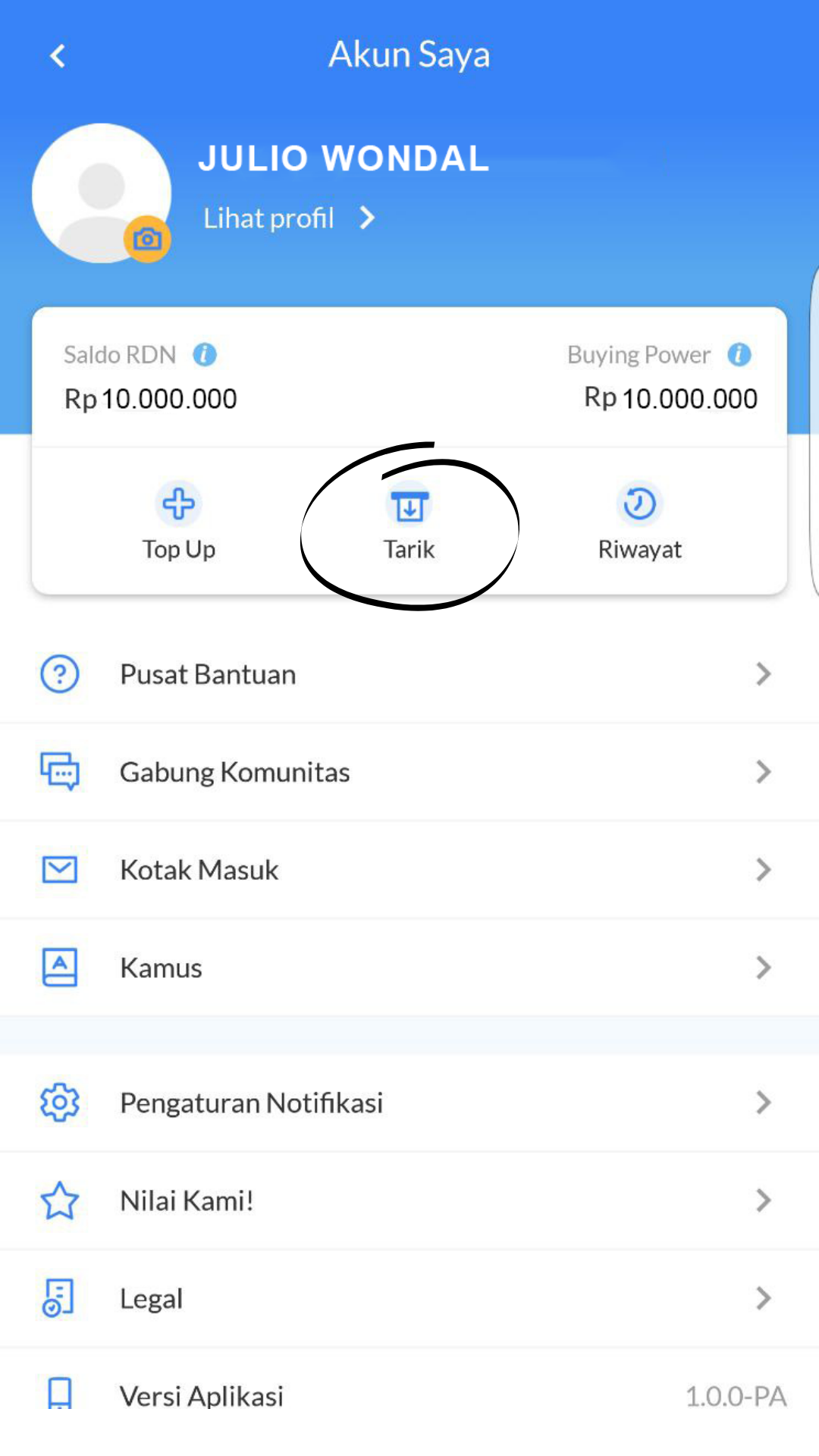 Cara Menarik Dana dari RDN Ajaib ke Rekening Pribadi