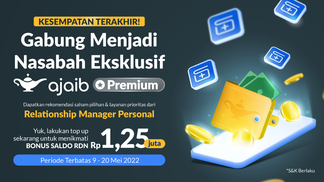 Gabung Ajaib Premium dapat Hadiah Saldo RDN 1,25 Juta Gratis