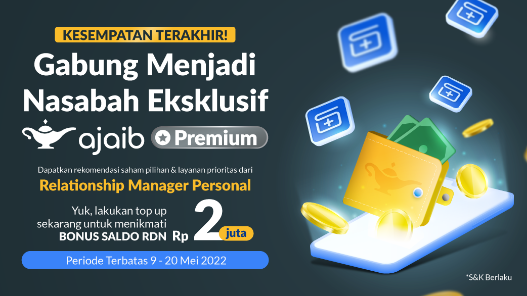 Gabung Ajaib Premium dapat Hadiah RDN 2 Juta Gratis