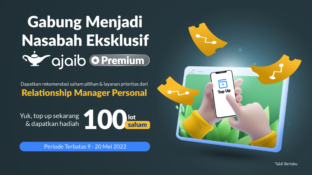 Gabung Ajaib Premium dapat 100 Lot Saham Gratis