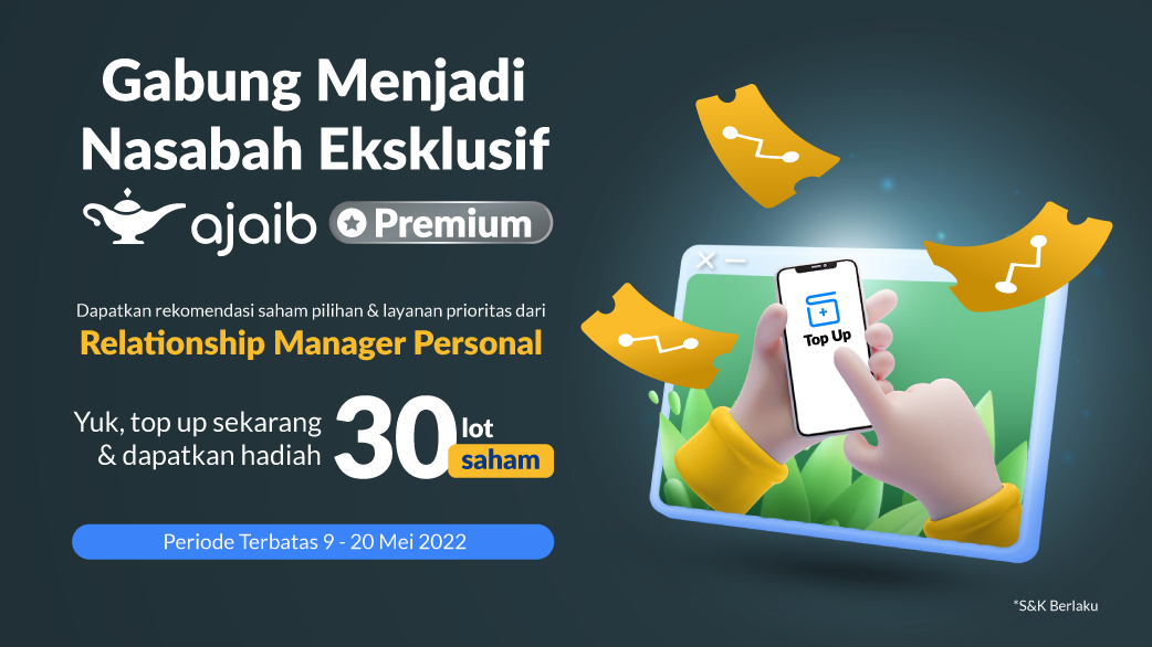 Gabung Ajaib Premium dapat 30 Lot Saham Gratis