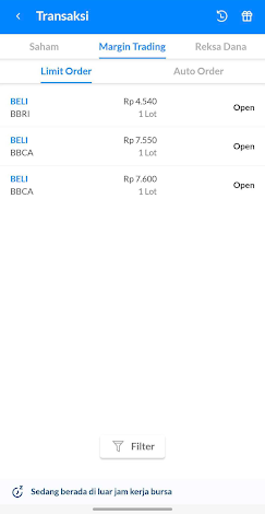 Auto Order Margin Trading Ajaib Buy on Strength