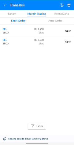 Auto Order Margin Trading Ajaib Buy on Weakness