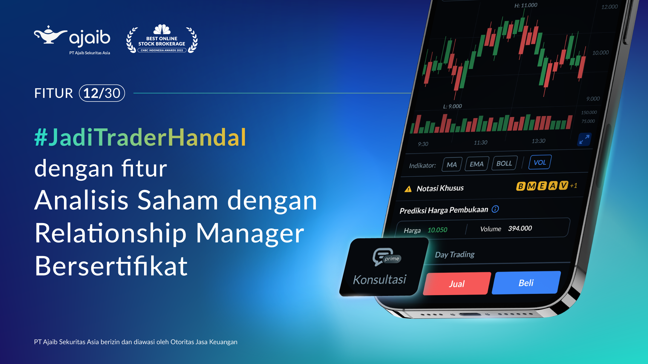 fitur request analisis saham ke RM bersertifikat