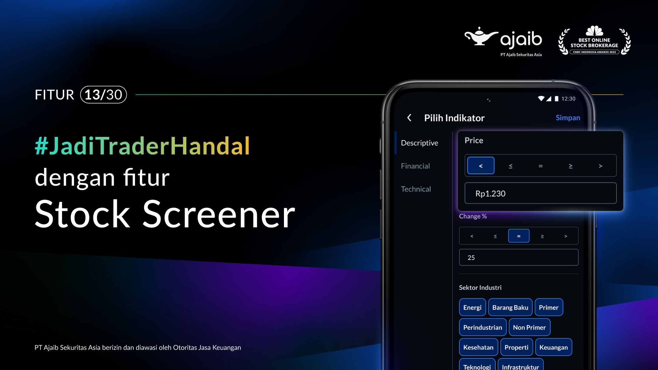 fitur stock screener aplikasi Ajaib