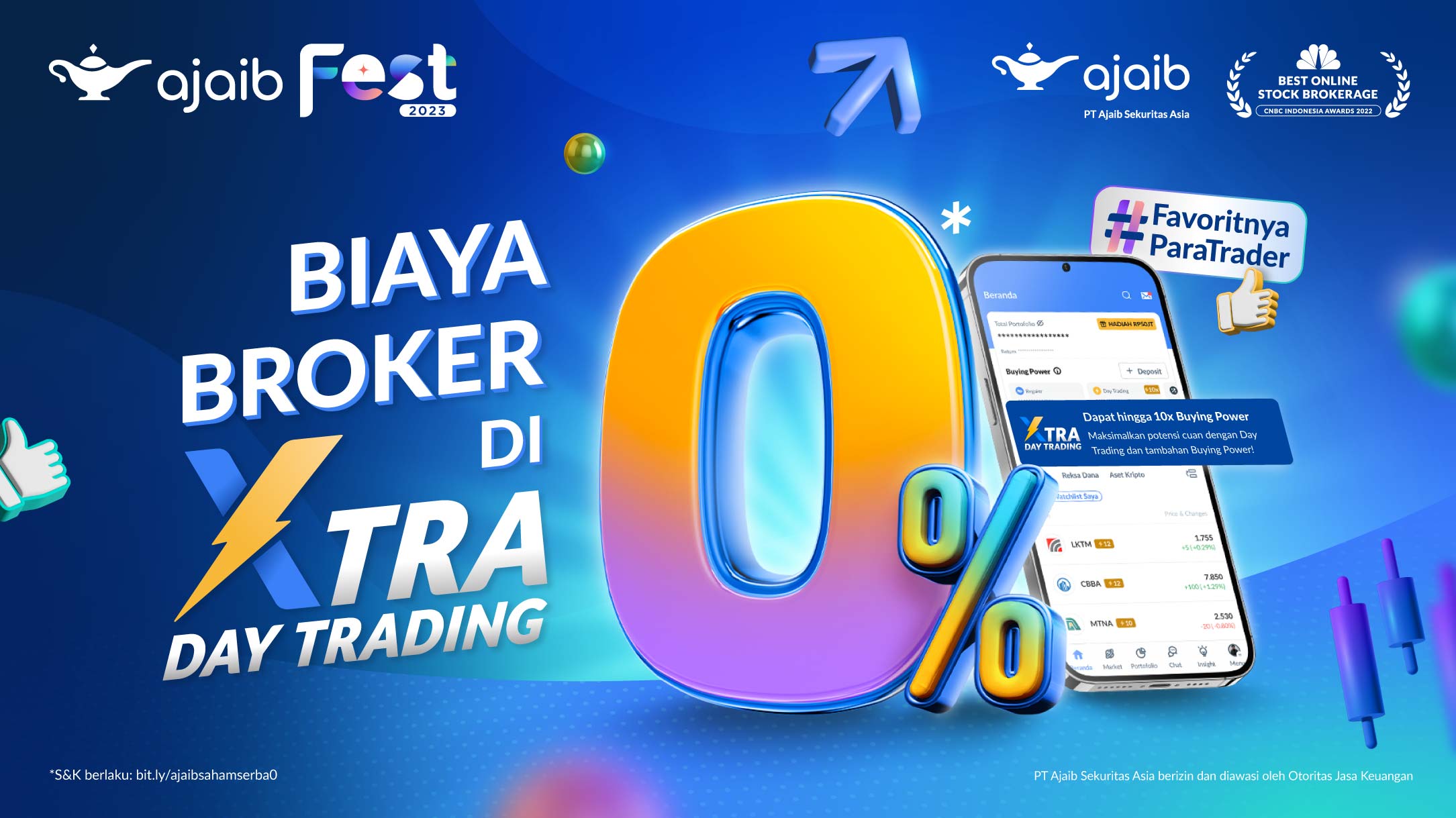 Gratis BIaya Broker di X-TRA Day Trading