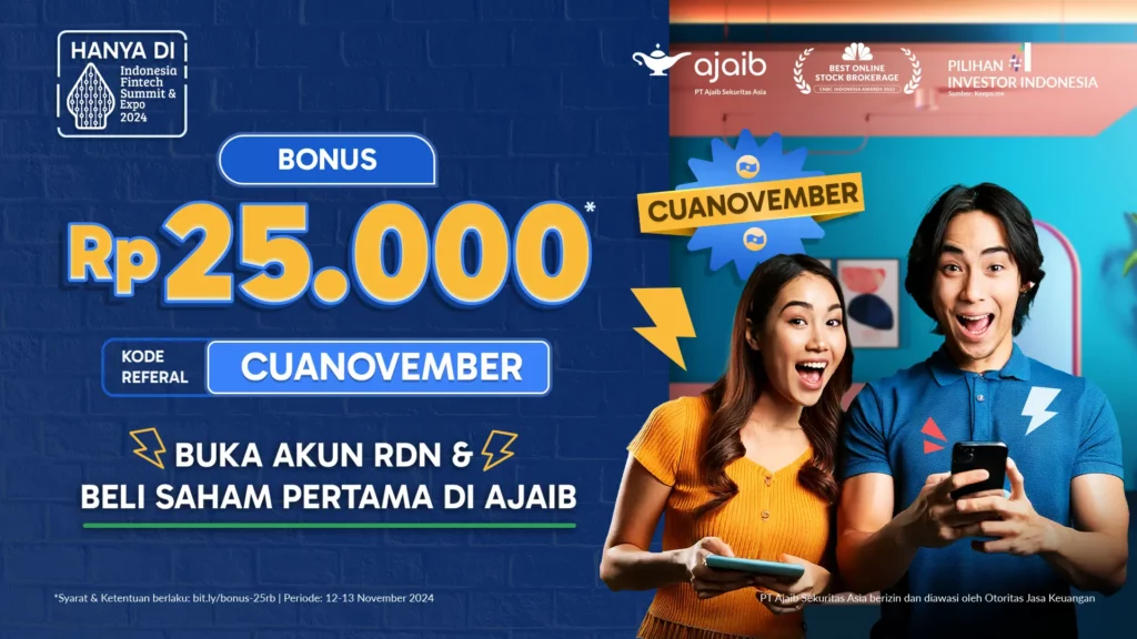 Bonus Rp25 Ribu dengan Jadi Investor Ajaib di IFSE 2024!