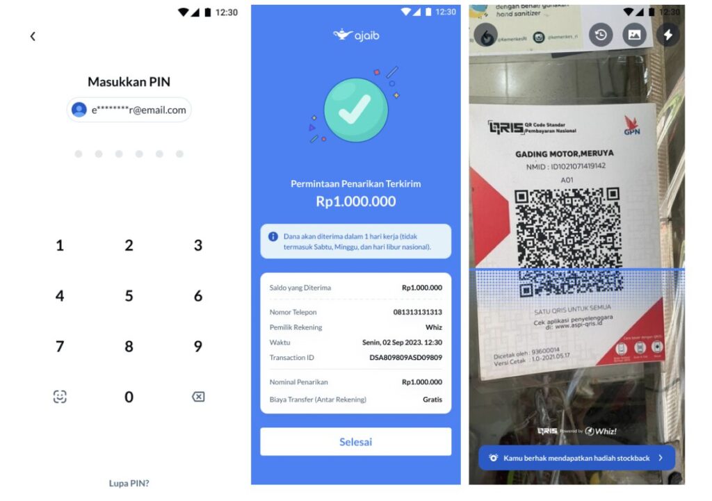 Cara Melakukan pembayaran dengan QRIS di Ajaib