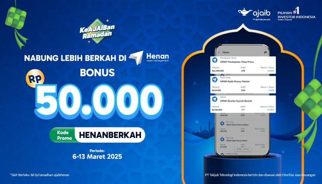 Keajaiban Ramadan berkah bonus Rp50 investasi reksadana HPAM