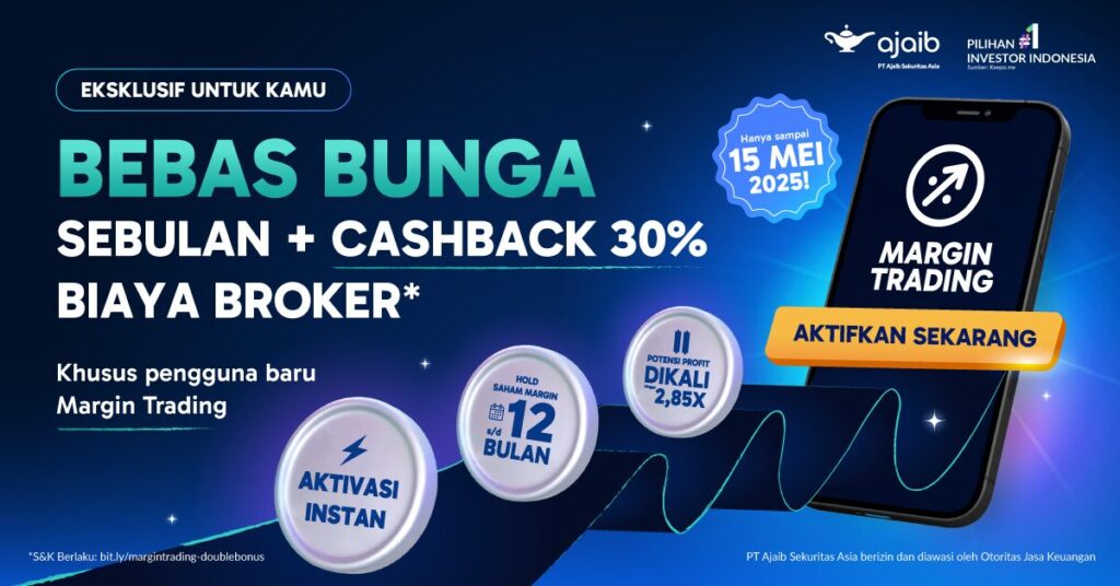 Promo Margin Trading Bebas bunga sebulan