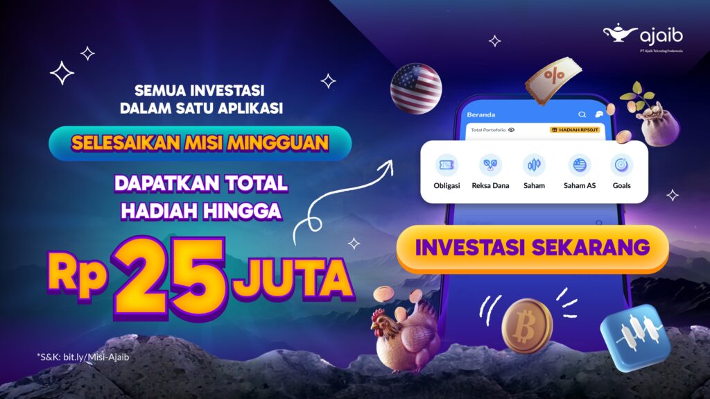 Misi mingguan total hadiah hingga Rp25 juta