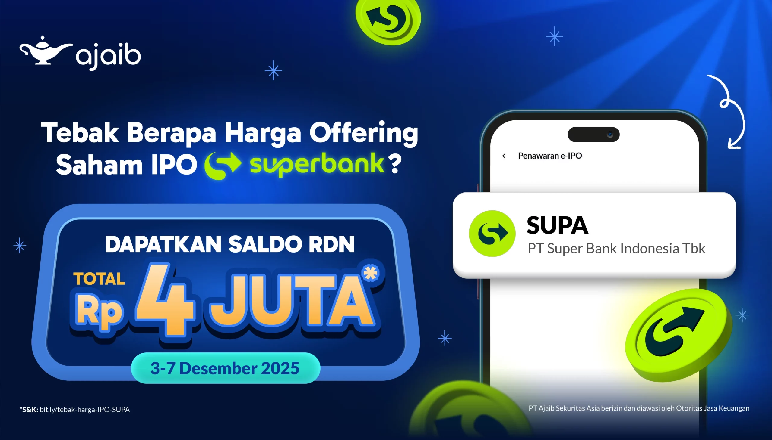 Tebak Berapa Harga Offering Saham SUPA? Ayo Ikutan!