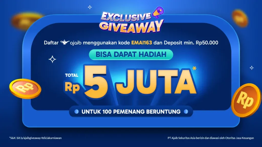 Daftar Ajaib Pakai Kode EMAI163 dan Deposit, Bisa Dapat Hadiah Total Rp5 Juta!