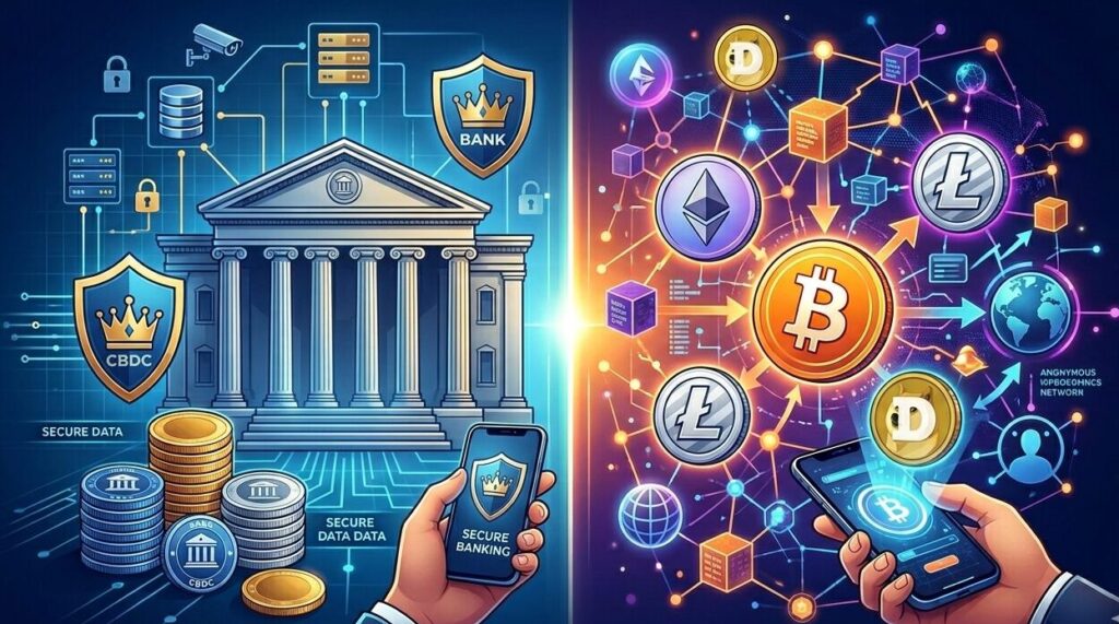 cbdc vs crypto
