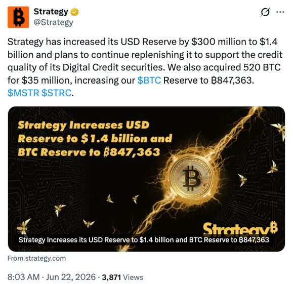 Michael Saylor Beraksi Lagi! Strategy Serok 520 Bitcoin dan Amankan Cadangan Kas Rp4,9 Triliun