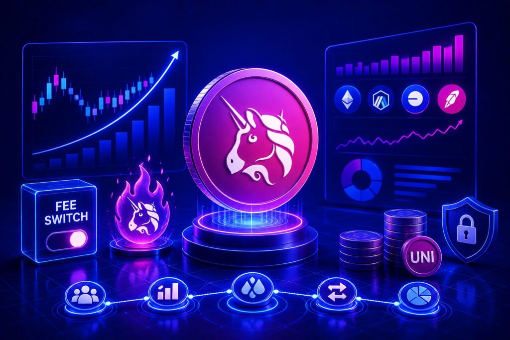 Uniswap (UNI) Melesat 60% Sepanjang Juli, Fee Switch Bikin Pendapatan Protokol Melonjak 3x Lipat