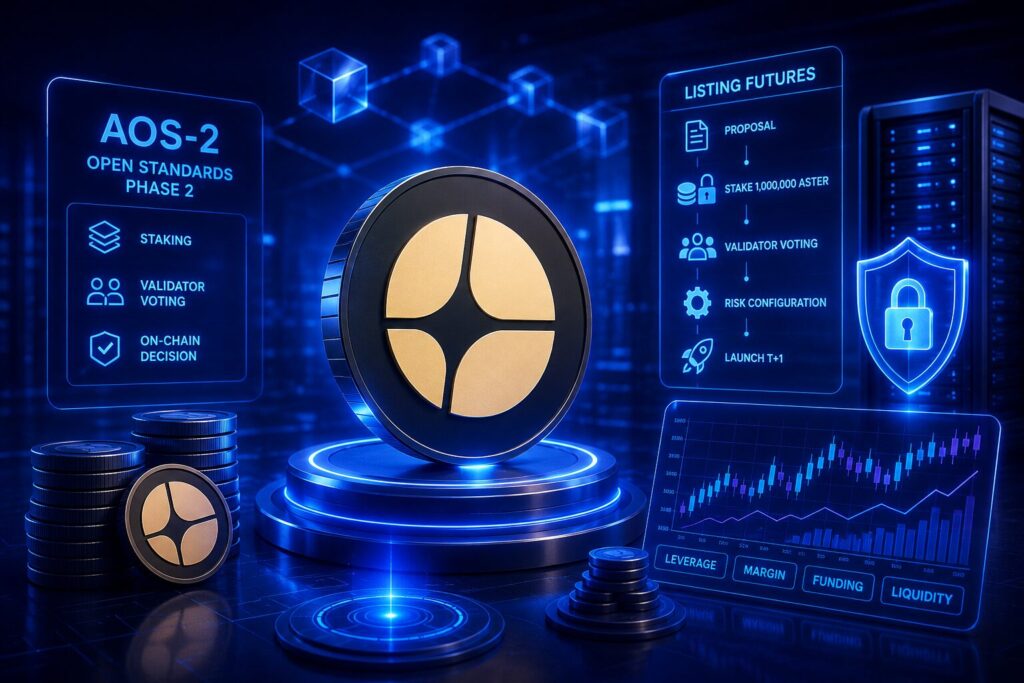 Aster ($ASTER) Terapkan Listing Futures Secara Terbuka, Proyek Wajib Lock 1 Juta Token 4 Tahun