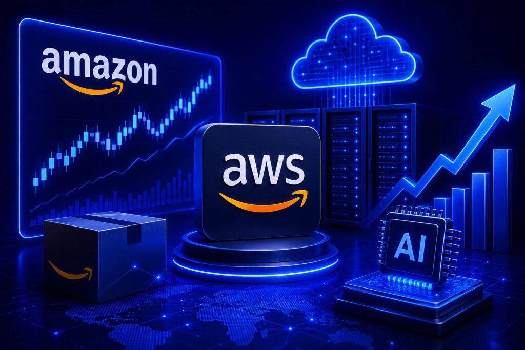 Amazon Melonjak 15%, Kinerja AWS Redakan Kekhawatiran Belanja AI