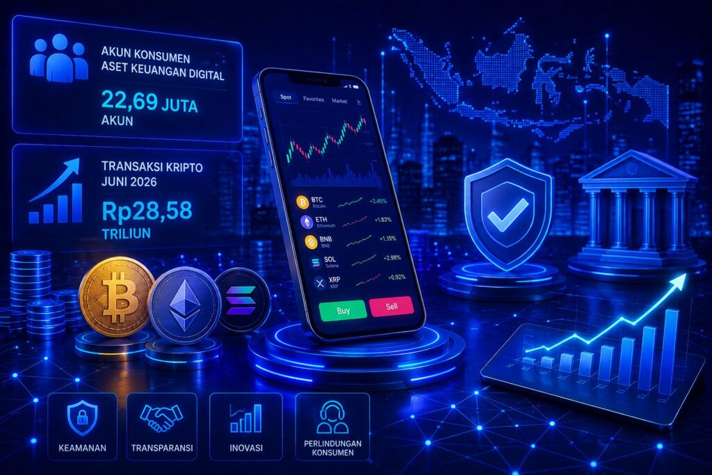 Transaksi Kripto Indonesia Melesat, Tembus Rp28,58 Triliun di Juni 2026