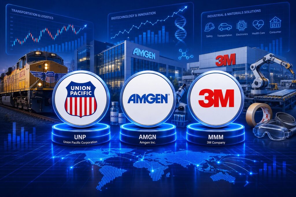Rekomendasi Saham Amerika Hari Ini (MMM, AMGN, UNP)