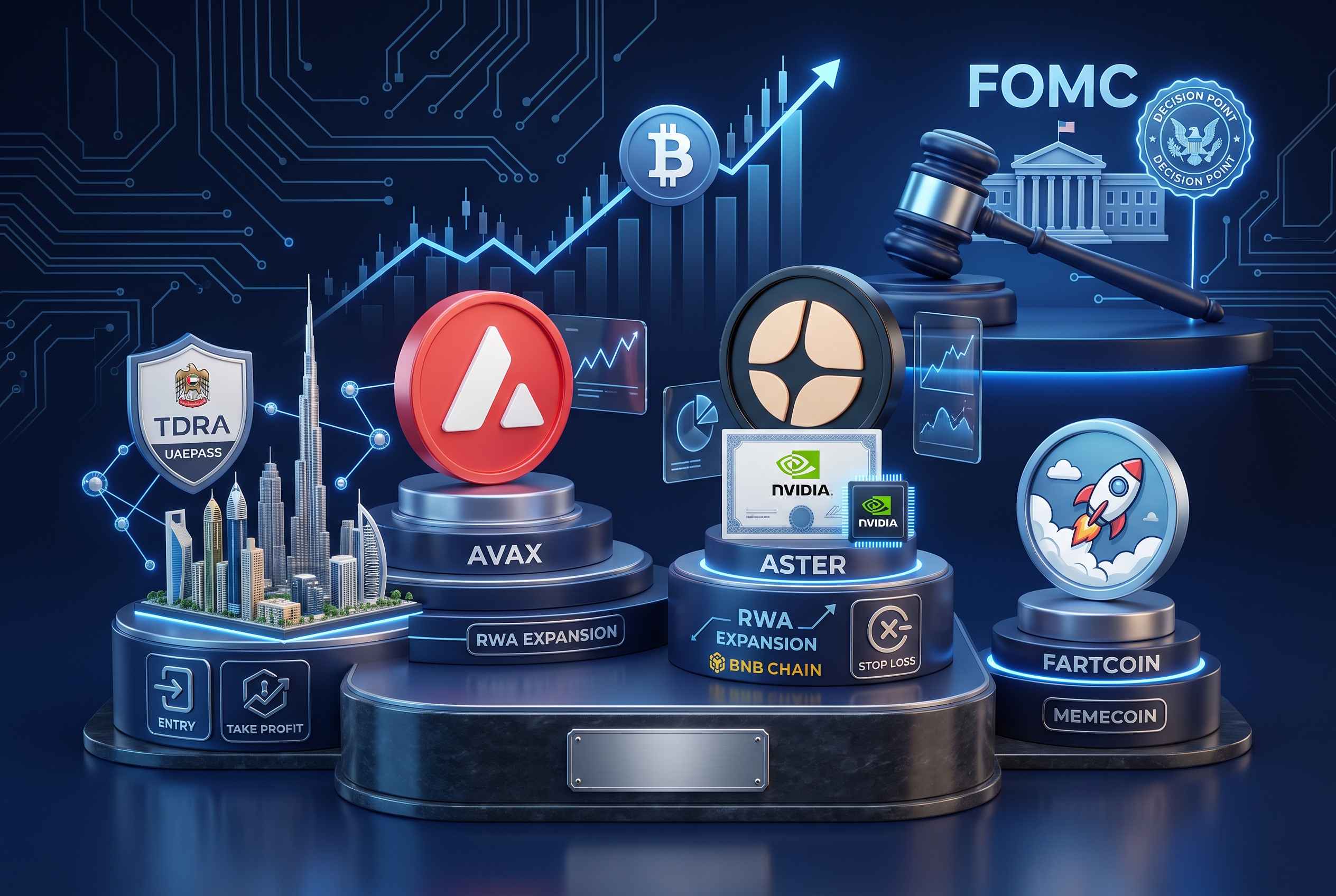 Rekomendasi Kripto Hari Ini AVAX, ASTER, dan FARTCOIN, Simak Entry & Target Price
