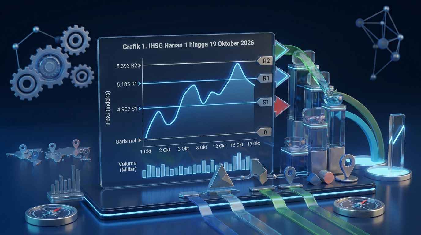 Grafik 1. IHSG Harian 1 hingga 19 Oktober 2026
