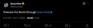 Token Wormhole ($W) Meroket 40%, Kapitalisasi Saham Tokenisasi Tembus US$3,8 Miliar