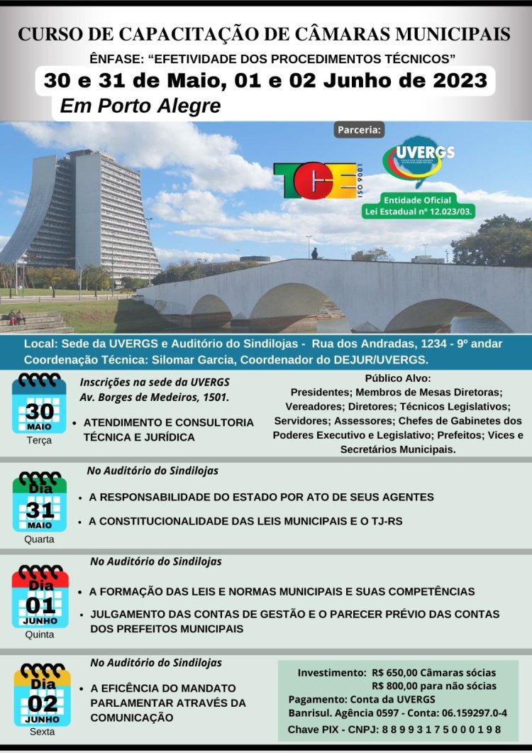 Curso de Capacitação de Câmaras Municipais