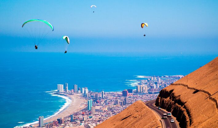 Sandboard y Parapente
