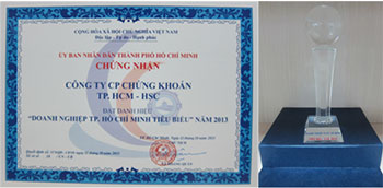 HSC received recognition “Representative company in HCMC 2013”