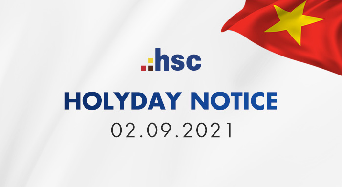 Holiday notice 02/09/2021