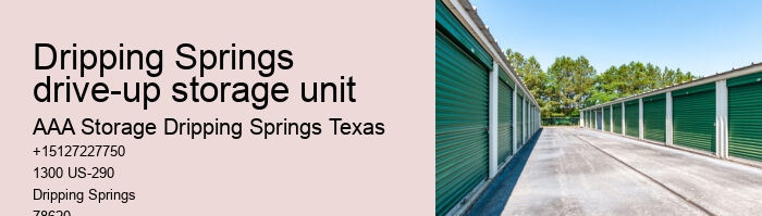 storage units in dripping springs