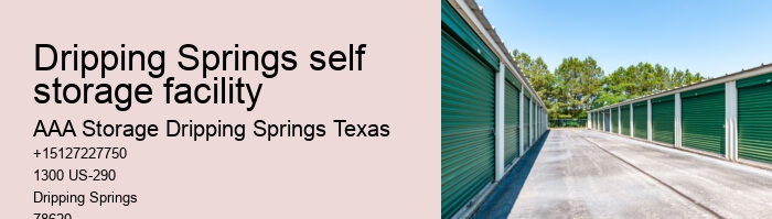 drive-up storage facilities Dripping Springs