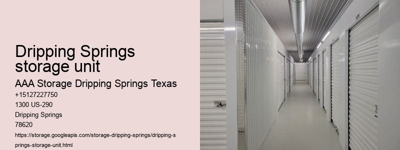 drive-up storage facility near Dripping Springs