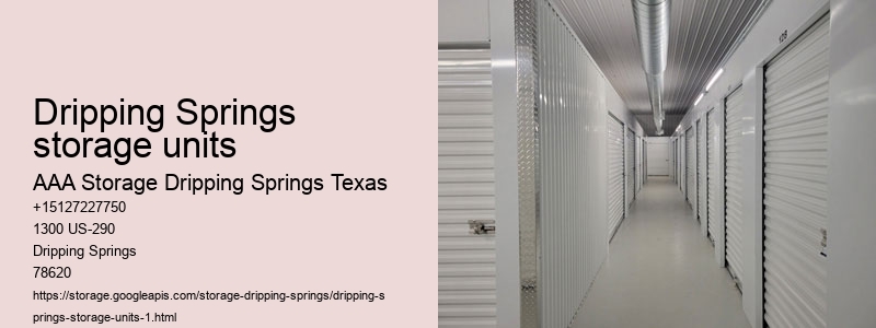 drive-up self storage facilities near Dripping Springs