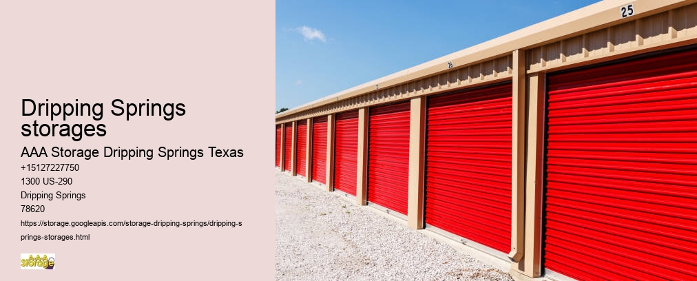 drive-up self storage units near Dripping Springs