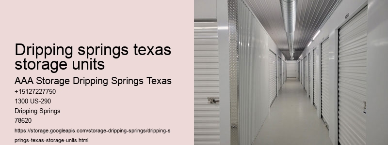 climate controlled self storages Dripping Springs