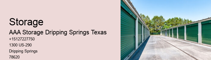 vehicle self storage near Dripping Springs