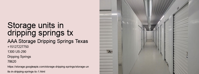 drive-up self storage facility near Dripping Springs