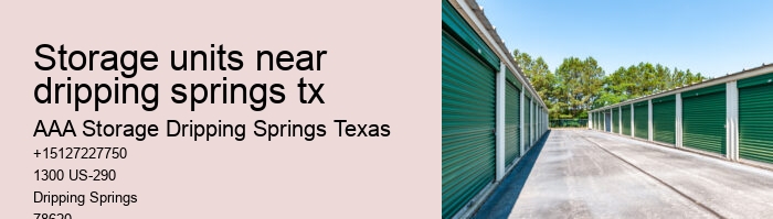 climate controlled storage Dripping Springs