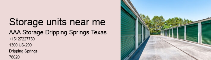 self storages near Dripping Springs