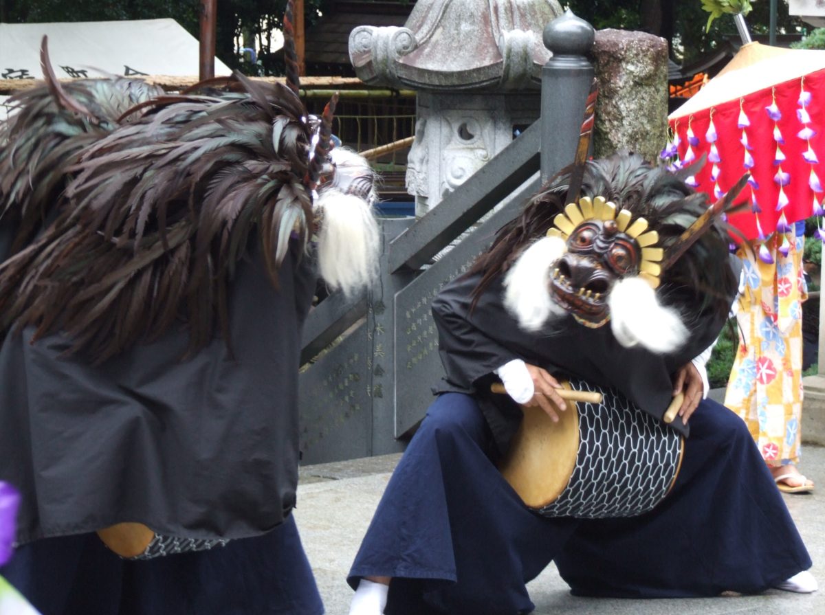 花畑大鷲神社 祈祷獅子舞 ３匹獅子が舞う オマツリジャパン 毎日 祭日