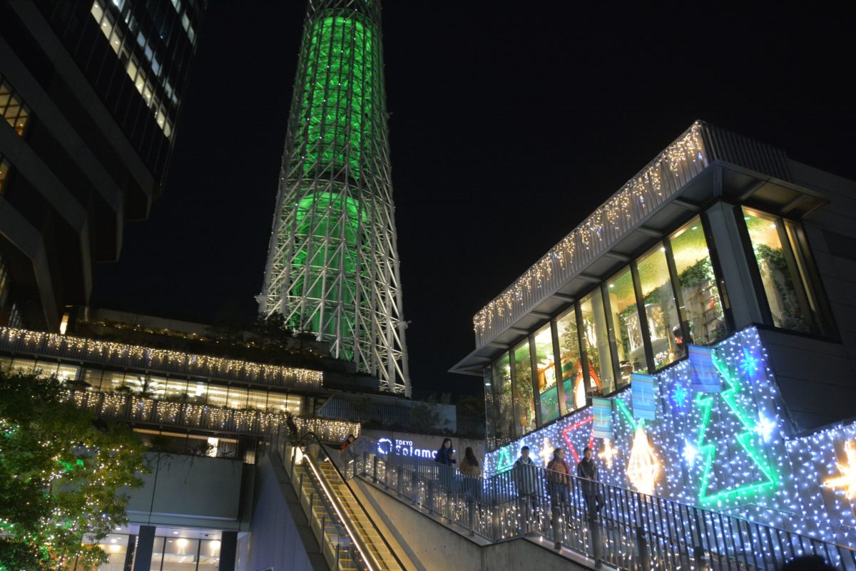 東京スカイツリー ドリームクリスマス のイルミネーションがスカイツリーのライトアップにコラボ オマツリジャパン 毎日 祭日