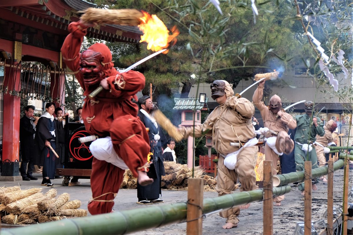 長田神社 古式追儺 ついな 式 鬼に豆をまかない平和な節分行事とは オマツリジャパン 毎日 祭日