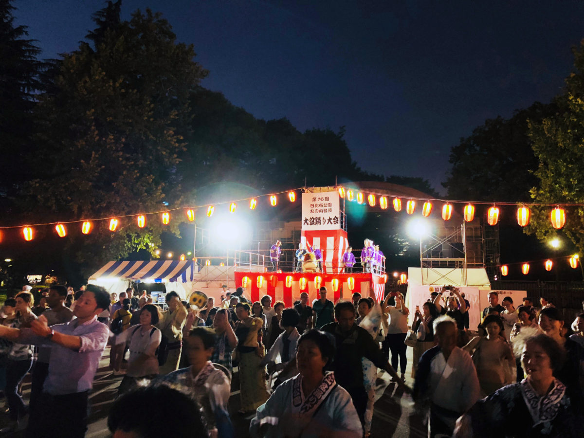 日比谷公園丸の内音頭大盆踊り大会 踊り踊るなら 盆踊り生誕地で踊れ オマツリジャパン 毎日 祭日