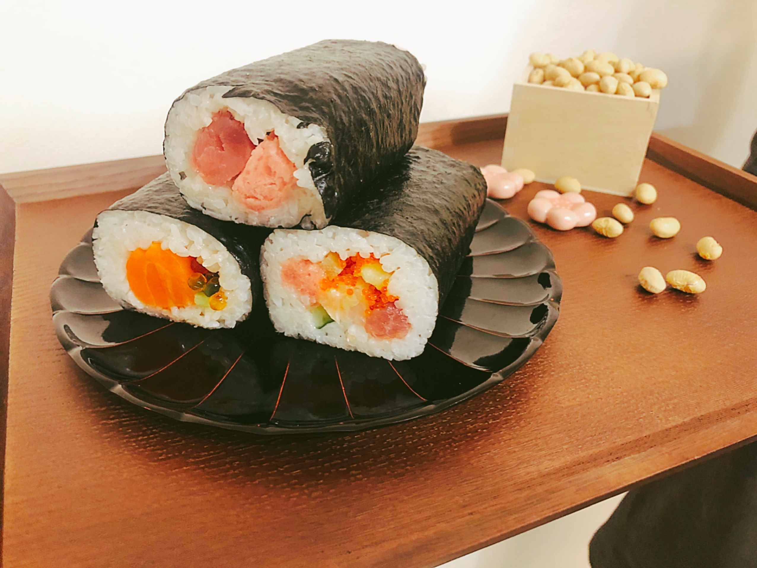 西友（SEIYU）の「3種の恵方巻ハーフセット」を食べてみた【2021年節分