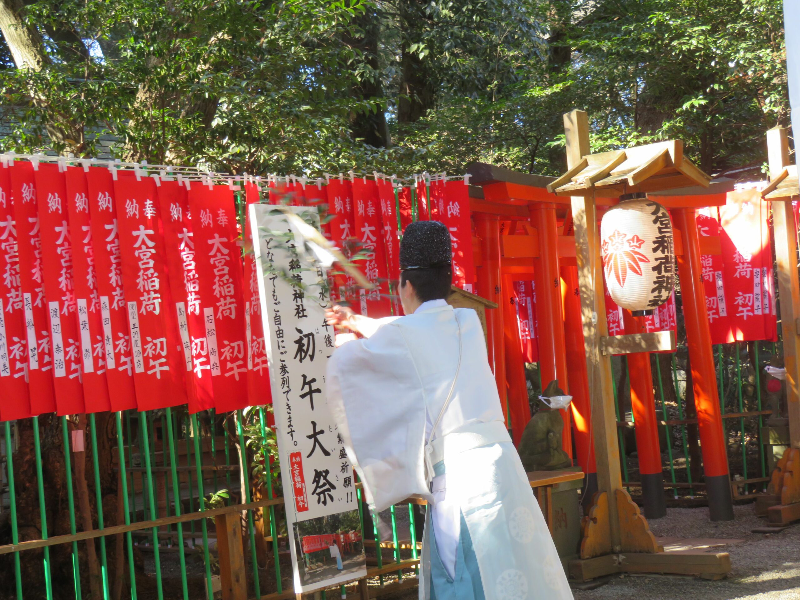 大宮稲荷神社 初午大祭 厳かな雰囲気で行われる修祓 献饌 祝詞奏上 オマツリジャパン 毎日 祭日