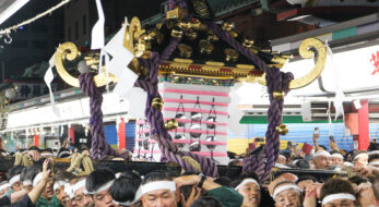 三社祭のフィナーレを飾る3基の本社神輿渡御！浅草の町を練り歩き、宮入で最高潮に